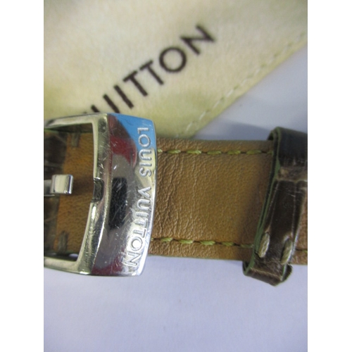 102 - A vintage Louis Vuitton Tambour chronograph watch, serial number RB1158, in current working order wi... 