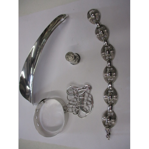 156 - A parcel of silver and white metal items, various grades some marked 800 some others 925, all in goo... 