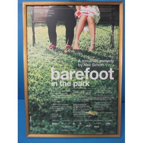 335 - A genuine theatre foyer promotional poster for “Barefoot in the park”, approx. size 62x44cm, the for... 