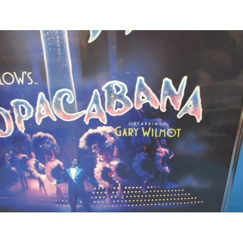 340 - A genuine theatre foyer promotional poster for the musical COPACABANA, approx. size 59x44cm, the for... 