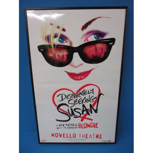 346 - A genuine theatre foyer promotional poster for the musical “Desperately Seeking Susan”, approx. size... 