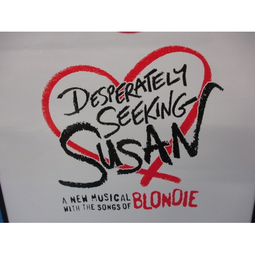 346 - A genuine theatre foyer promotional poster for the musical “Desperately Seeking Susan”, approx. size... 