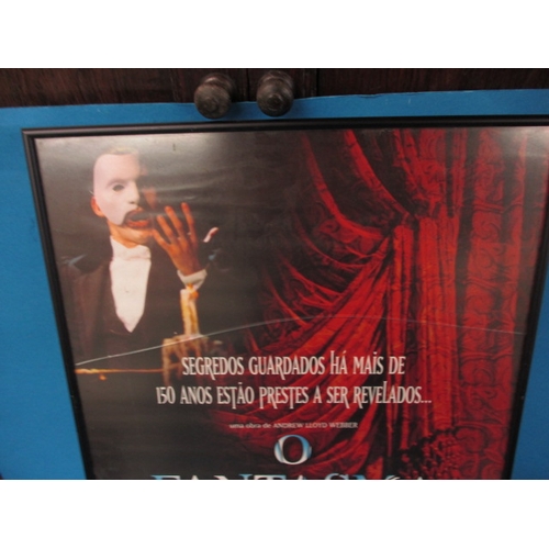 347 - A genuine theatre foyer promotional poster for the Brazilian “Phantom of the opera”, approx. size 61... 