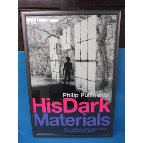 349 - A genuine theatre foyer promotional poster for “His Dark materials”, approx. size 80x54cm, the forme... 