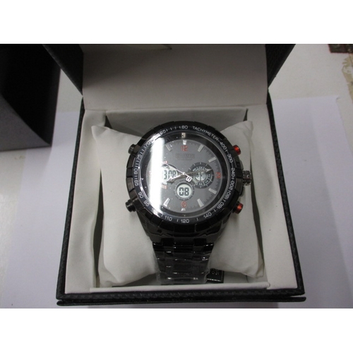 101 - A Barkers of Kensington Mega Sport chronograph watch, in original box and with instruction booklet, ... 