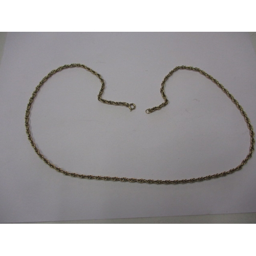 66 - A 9ct yellow gold necklace chain, approx. linear length 55cm approx. weight 11.3g in useable pre-own... 