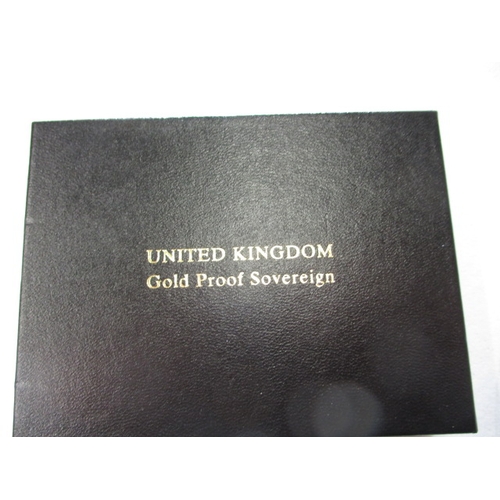 124 - A 2003 proof gold sovereign in original Royal Mint packaging , minor scuff to corner of box