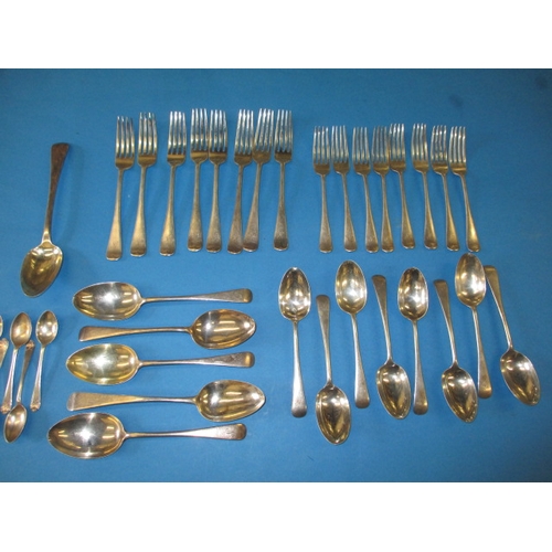 159 - A parcel of antique and later sterling silver flatware, various dates and makers, approx. gross parc... 