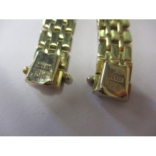 67 - A vintage 9ct yellow gold bracelet and necklace set, approx. linear lengths 40cm & 19cm, both in goo... 