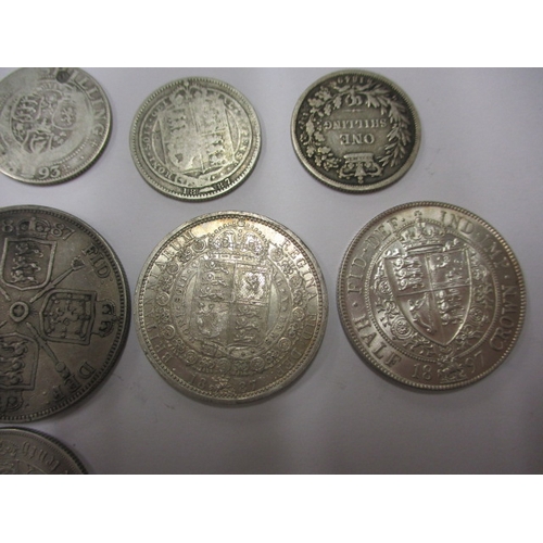 133 - 18 Victorian silver coins, to include crowns, various busts and grades, some in VF+, approx. parcel ... 