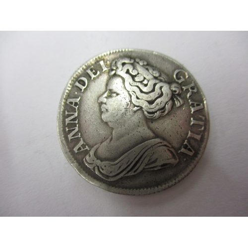 134 - A Queen Anne silver shilling, third bust dated 1711, having fine definition of features