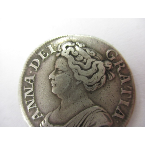 134 - A Queen Anne silver shilling, third bust dated 1711, having fine definition of features