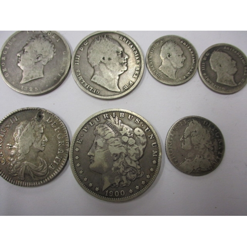 136 - A parcel of George II and later silver coins, various dates and grades, some VF+, approx. parcel wei... 