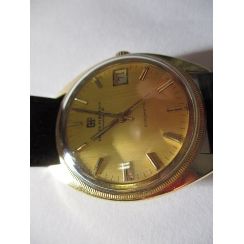 95 - A gents 18ct gold Girard-Perregaux gyromatic chronometer HF watch, having recently been serviced and... 