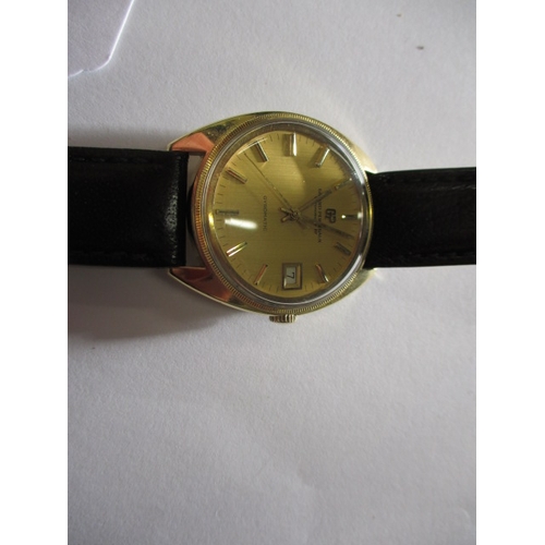 95 - A gents 18ct gold Girard-Perregaux gyromatic chronometer HF watch, having recently been serviced and... 