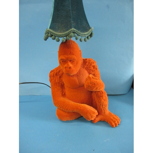 320 - A gorilla table lamp, originally retailed through Debenhans, in useable pre-owned condition