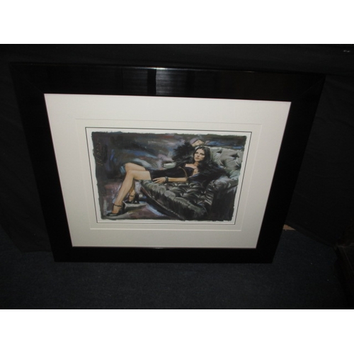 264 - Rob Hefferan, “Midnight Lady” limited edition print, number 28/495, signed to print, in good glazed ... 