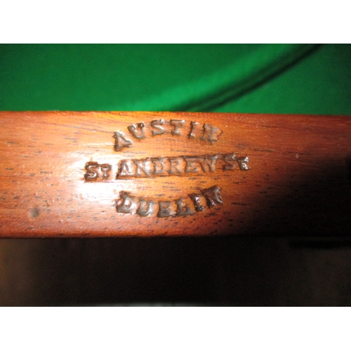 296 - An antique table top bagatelle board by Austin of St Andrews Street, Dublin, folds and packs away fo... 