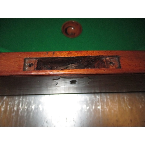 296 - An antique table top bagatelle board by Austin of St Andrews Street, Dublin, folds and packs away fo... 