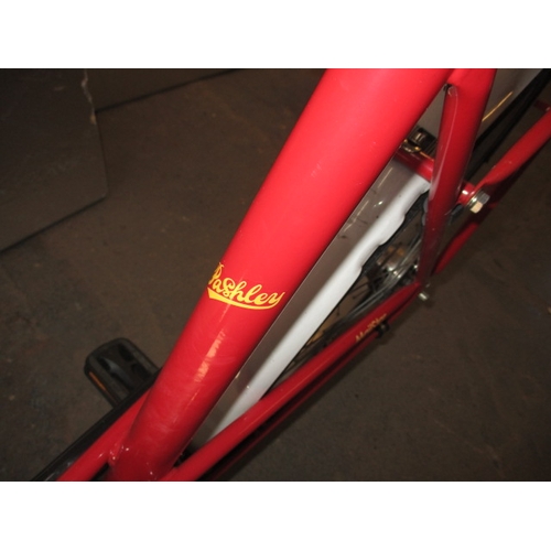 300 - A vintage royal mail postal bike, step through frame ,used condition tyres need pumping up, broken r... 