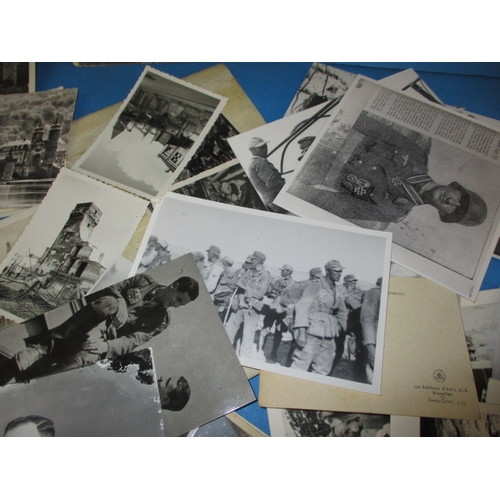 228 - A parcel of WWII original and old copy German photographs, all in used condition