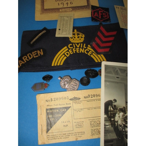 229 - A parcel of original WWII home front items, all in used condition