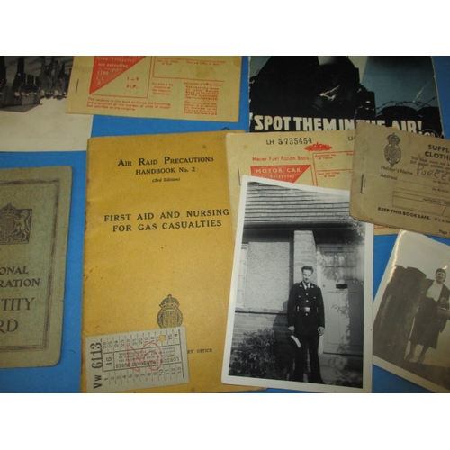 229 - A parcel of original WWII home front items, all in used condition