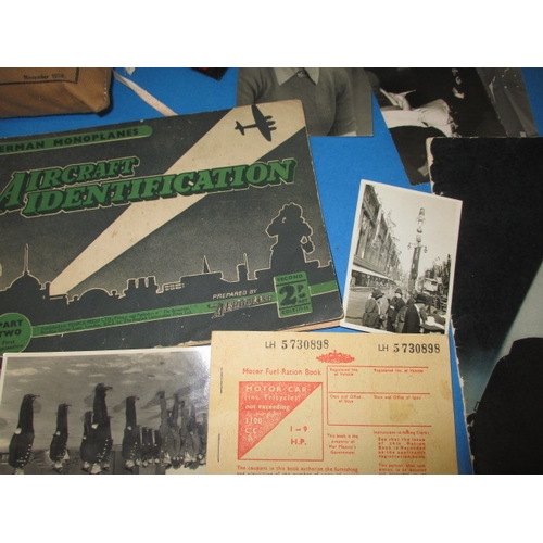 229 - A parcel of original WWII home front items, all in used condition