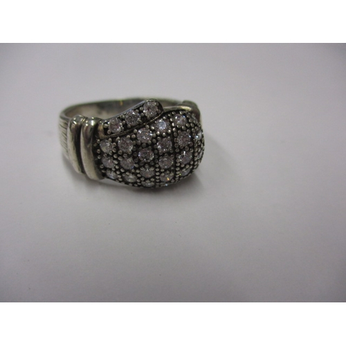 142 - A vintage 925 silver boxing glove ring, approx. ring size ‘S’, in useable pre-owned condition