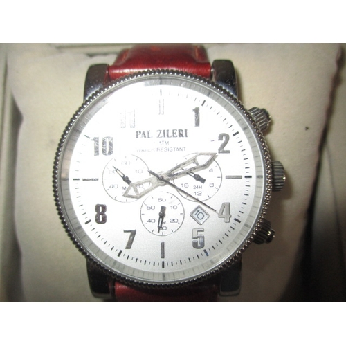 108 - A PAL ZILERI chronograph watch in original box with paperwork in pre-owned working order