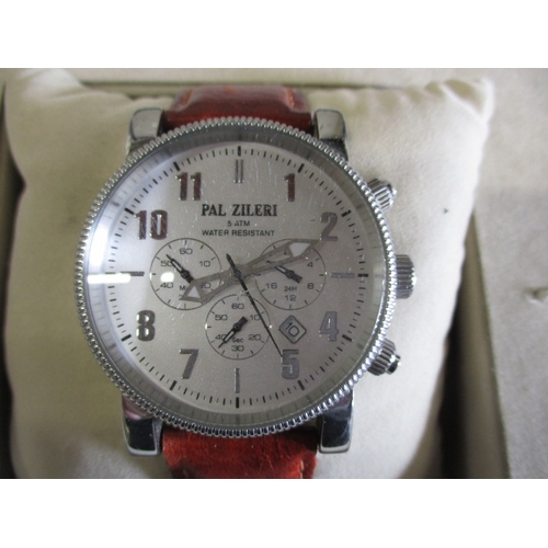 108 - A PAL ZILERI chronograph watch in original box with paperwork in pre-owned working order