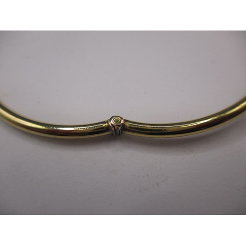 73 - A vintage 15ct yellow gold and seed pearl bangle, approx. gross weight 5.9g, in good useable pre-own... 