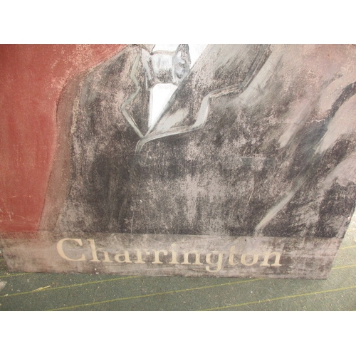 281 - A vintage Charrington pub sign for the Earl of Beaconsfield, hand painted on an aluminium panel, c19... 