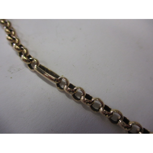 83 - A 9ct yellow gold Albert chain, approx. linear length 46cm, approx. weight  8.8g, in useable pre-own... 