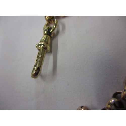 83 - A 9ct yellow gold Albert chain, approx. linear length 46cm, approx. weight  8.8g, in useable pre-own... 