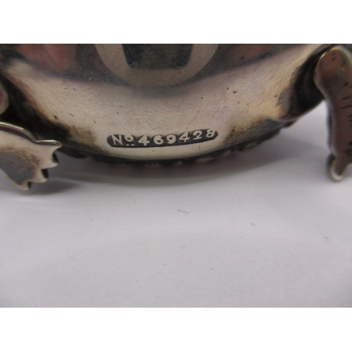 187 - A vintage sterling silver pin cushion in the form of a tortoise, in good used condition, approx. len... 