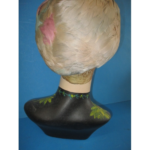 60 - A polystyrene bust hand painted in the 1930s style, approx. height 38cm