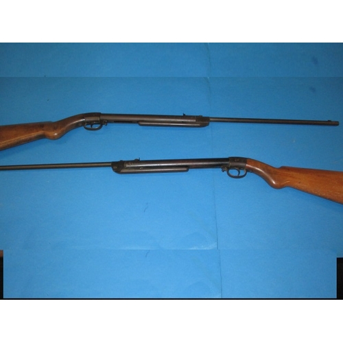 80 - Two pre-war Diana .177 air rifles, having are-related marks, both cock and fire