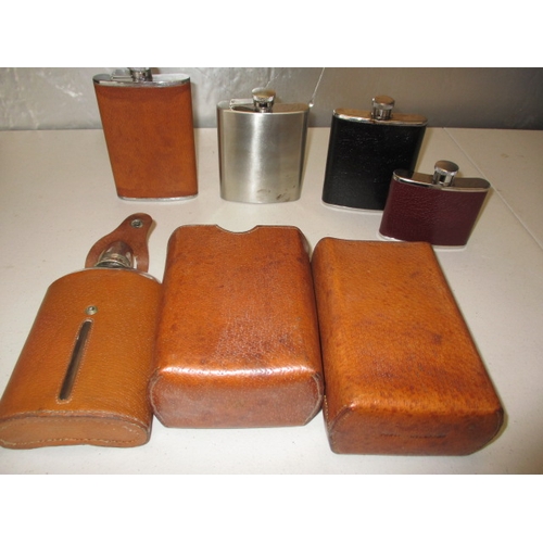 178 - A quantity of vintage hip flasks. In good useable pre-owned condition