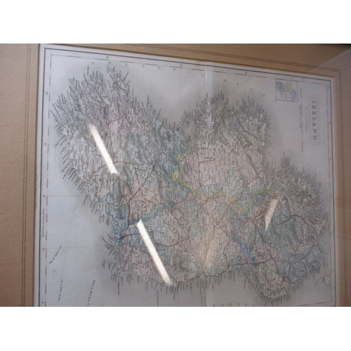 187 - 3 Antique maps of Ireland and Suffolk and a later example of Somerset. Approximate size of largest 5... 