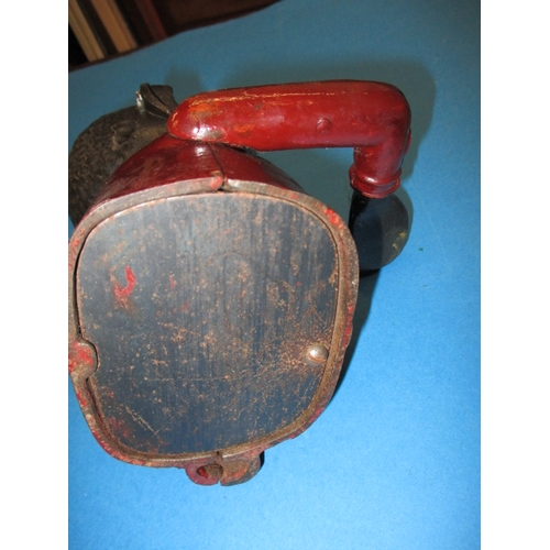 199 - A vintage cast iron mechanical money box, in good useable pre-owned condition, approx. height 16cm