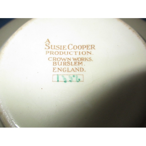 207 - A parcel of vintage Susie Cooper ceramics, most in 1356 design, some damages and enamel loss