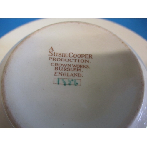 207 - A parcel of vintage Susie Cooper ceramics, most in 1356 design, some damages and enamel loss