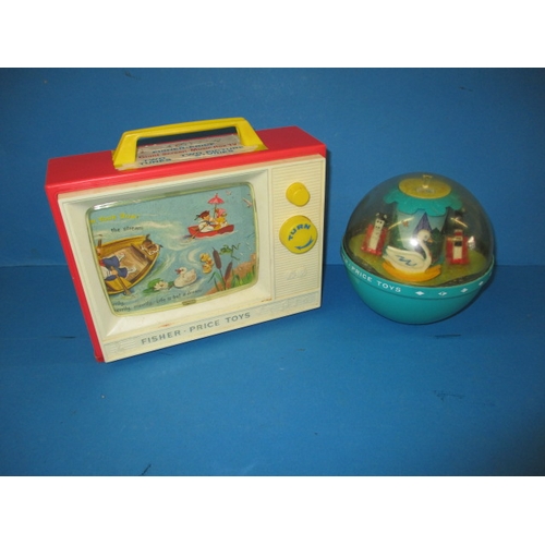 194 - Two vintage Fisher Price children’s toys, both in working order with use-related marks