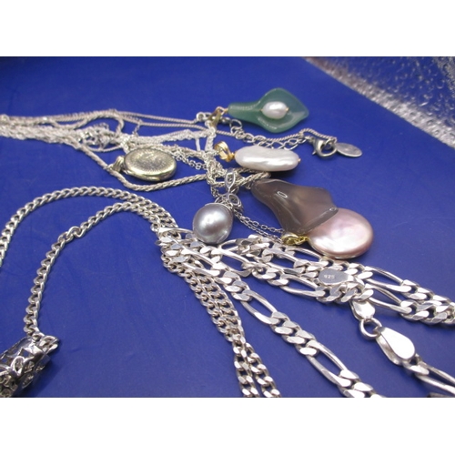 159 - A parcel of vintage costume jewellery, most on silver, all in useable pre-owned condition