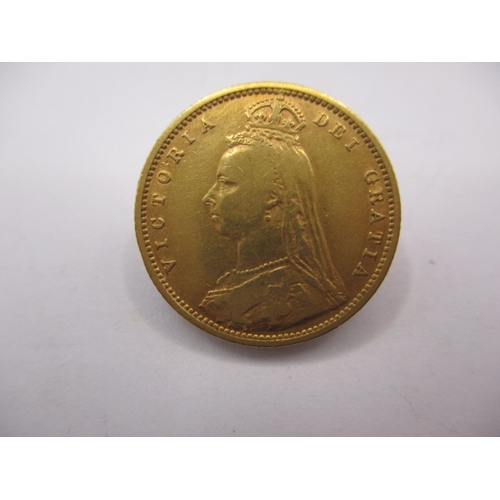 94 - A Victorian gold half sovereign dated 1892, a circulated coin with good definition of features