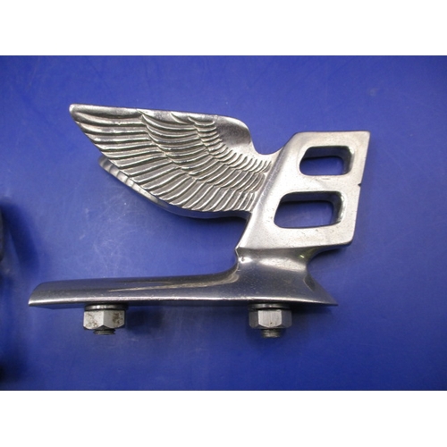 179 - Two vintage automotive bonnet emblems, both genuine period pieces, one being from a Bently, in good ... 