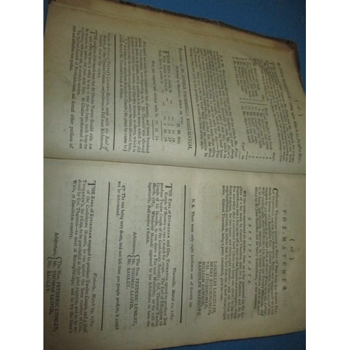 180 - Bartlet’s Farriery a practical treatise on diseases of horses dated 1754, and two other antique hors... 