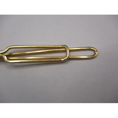 46 - A vintage American 14K yellow gold tie clip. Approx. weight 5g. In good pre-owned condition