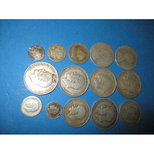 137 - A parcel of pre-decimal silver and part silver coins, approx. gross parcel weight 1530g, all in circ... 